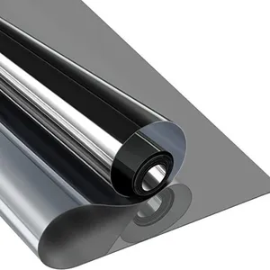 1.52*30M VLT7% One Way Black Silver Building Glass Heat Solar Control Reflective Mirror Effect Decoration Window Tint Film