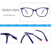 Monture de lunettes en acétate de haute qualité Cadres en acétate violet rouge transparent Lunettes unisexes optiques Darry