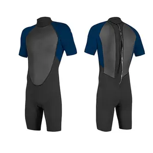 Logotipo personalizado 2mm 3mm CR Neoprene Wetsuit Para Adulto Manga Curta Swimwear Para Esporte Aquático Surf Manter Bodysuits Terno De Mergulho Quente