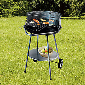 FIRST HORSE Griglia a Carbone Rotonda da 20 Pollici per Barbecue <span class=keywords><strong>all</strong></span>'<span class=keywords><strong>Aperto</strong></span>, Design <span class=keywords><strong>Aperto</strong></span>, Griglia da Campeggio con Ruote - Product Image 3