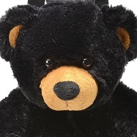 Sac à dos en peluche personnalisé de haute qualité, doux et moelleux, pour enfant, adolescent, sac à dos en peluche ours noir, animal sauvage