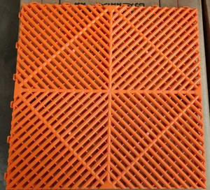 Polypropylene Car Wash Detailing Garage Floor Tiles Modular Floor Mats Garage