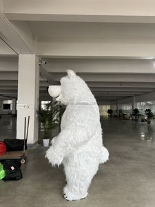 Costume da Mascotte Gonfiabile <span class=keywords><strong>di</strong></span> <span class=keywords><strong>Masha</strong></span>, Personaggio dei Cartoni Animati Natalizi, Colore Bianco, per Adulti, in Vendita - Product Image 2