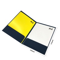 Impresión de Logotipos Personalizados en Cartulina de Color A4 y Papel Offset. Carpeta de Archivos Ejecutiva Moderna con Estampado en Caliente