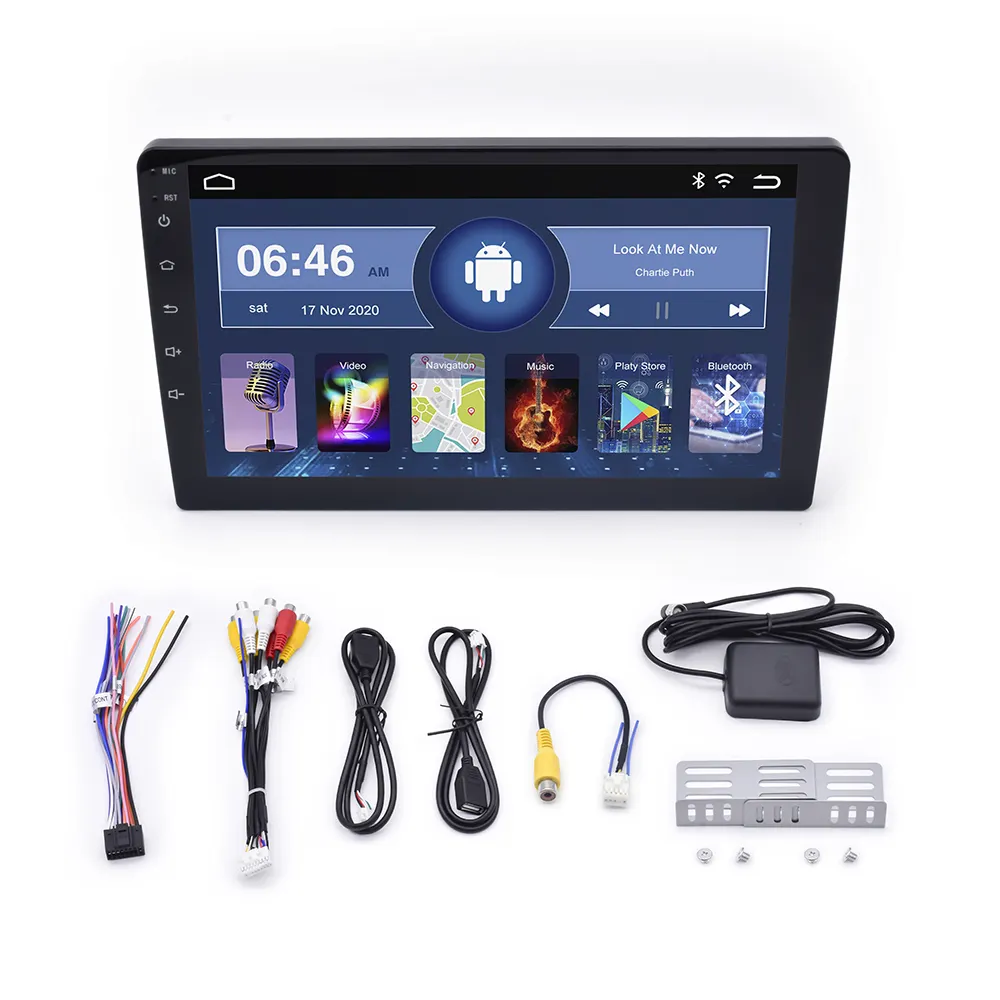 Autoradio Android universel 9 10 pouces 2din Double Din GPS Navigation DVD écran tactile stéréo vidéo lecteur de voiture