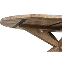 TABLE À MANGER OVALE EN TECK RECYCLÉ 220X120X78