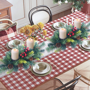 Décoration de table de Noël LANJO avec 2 porte-bougies de Noël et guirlandes lumineuses LED - Product Image 4