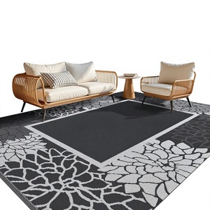 Tapis de plage en PP personnalisé pour usage domestique, imperméable, réversible, moderne, en plastique, multifonctionnel ITHL - Product Image 1