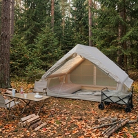 Tente de camping gonflable instantanée, abri extérieur portable pour toute la famille, conception imperméable, grande tente de camping gonflable