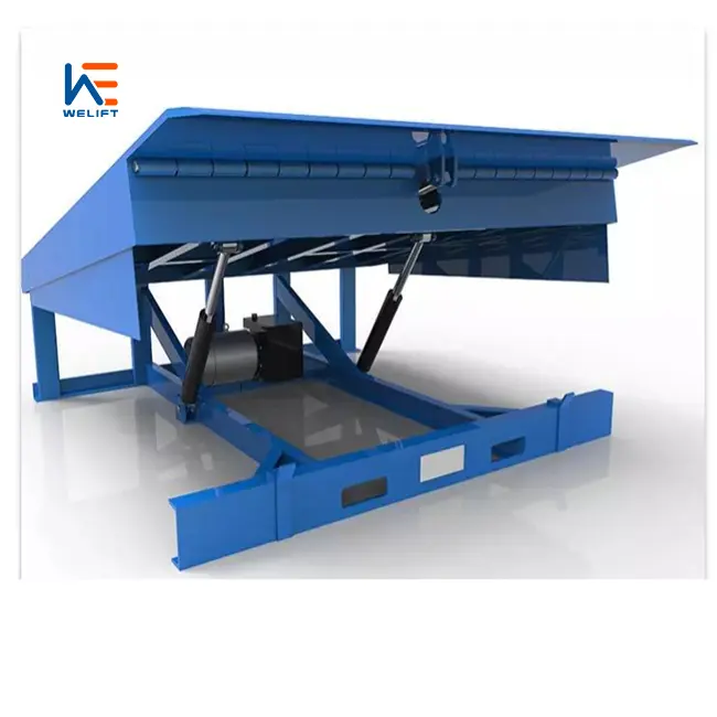 6-15t electric stationary dock loading leveler Hydraulic Type container dock leveler fixed dock ramp