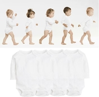 Gilets sans manches en coton pour bébés garçons et filles, 3-24 mois, respirants, écologiques, antibactériens, séchage rapide, réutilisables