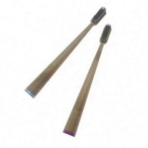 2024 Custom LOGO Plastic <b>Disposable</b> Biodegradable Soft Cleaning <b>Toothbrush</b> with Steel Handle Nylon Brush for Hotel Travel Kids - Product Image 1