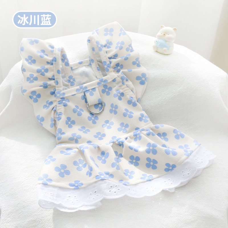 Glacier Blue - Four-Leaf Clover Checkered Sundress