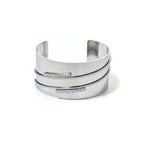 Fashion Cuff <b>Bracelets</b> 316L Stainless Steel PVD Gold Plating Sustainable Resistant - Product Image 1