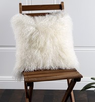 Housse de coussin personnalisée en peau de mouton tibétaine et mongole véritable, décoration d'intérieur, coussin de siège en laine longue, housse de coussin en fourrure véritable