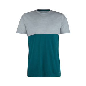 เสื้อยืดผ้าถักนุ่ม 100% คอตตอน ลายบล็อกสีสำหรับผู้ชาย แต่งแถบแนวตั้ง ระบายอากาศได้ดี เป็นมิตรต่อสิ่งแวดล้อม เพื่อความสบายในชีวิตประจำวัน - Product Image 1