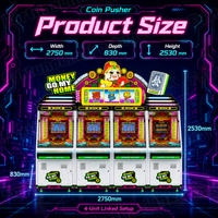 Machine de jeu à monnayeur de style chinois, machine à pousser les jetons avec jackpot pour l'amusement, fourniture directe d'usine
