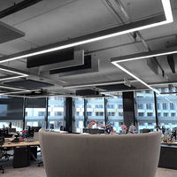 Lustres en aluminium Suspendus Ligne de Plafond Bureau Hôtel Suspendus Lumière Linéaire Led