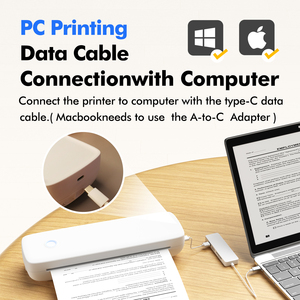 Impresora Térmica Portátil Personalizada de Papel A4 sin Tinta <span class=keywords><strong>para</strong></span> Documentos y Tatuajes, Compatible con 57-216 mm, Interfaz USB, iOS y Android - Product Image 4