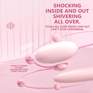 สินค้าสำหรับผู้ใหญ่ ไวเบรเตอร์แบบสองหัว ซิลิโคนกันน้ำ สำหรับผู้ชายและผู้หญิง กระตุ้นจุดจี ของเล่นทางเพศ - Product Image 3