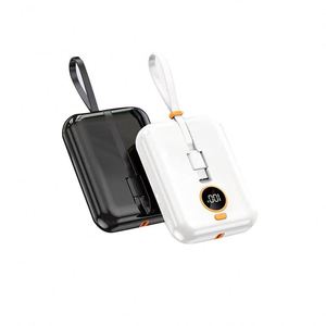 Shenzhen Newest LED Display <b>Battery</b> Pack 9000Mah PD22.5W Power Bank Charge With Detachable One-To-Two Cable - Product Image 1