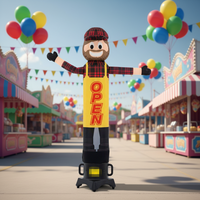 AIRFUN Danseur gonflable publicitaire personnalisé, Chef gonflable agitant la main, Sky Dancer pour restaurant