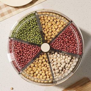 Eco Friendly Plastic Rotating Food & Spice <b>Storage</b> <b>Box</b> for <b>Kitchen</b>-Modern Rice Organizer - Product Image 3