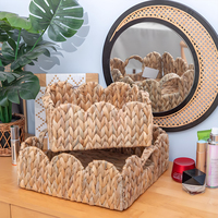 Panier de rangement pliable en rotin tressé fait main pour pique-nique à domicile, petit format, prix fabricant