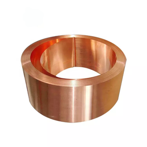 <span class=keywords><strong>Prix</strong></span> d'usine 99.9% bande de cuivre pur ruban de cuivre bobine de papier C10100 C12200 demi-dureté rouleaux de cuivre doux - Product Image 1