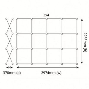Advertising Event Eco-Friendly Lightweight Aluminum <b>Frame</b> Pop-Up Backlit LED SEG Display Backdrop with Custom Fabric Print - Product Image 3