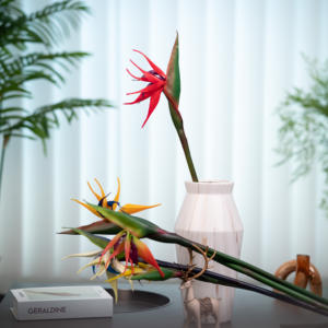 Haute qualité à la main simple branche grue Streptome <span class=keywords><strong>orchid</strong></span>ée réaliste chinois mariage Graduation fleur pour la maison pâques noël - Product Image 3