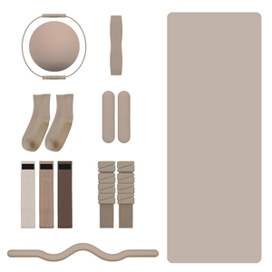 Accessoires de Pilates personnalisés avec logo, haltères en silicone, poids de cheville, anneaux de Pilates pour femmes, <span class=keywords><strong>kit</strong></span> de puissance Pilates chocolat - Product Image 2