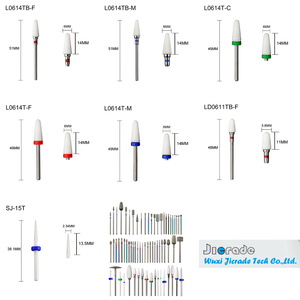 Manicure Pedicure Burr File Diamond Nails testa di lucidatura punte di aneto piccole in ceramica - Product Image 5