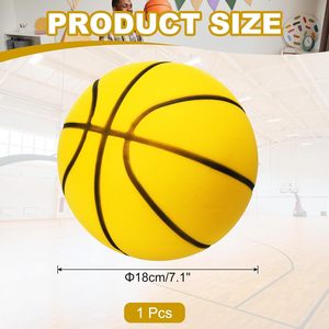 Customized Popular Silent Basketball Sports <b>Balls</b> Toy Soft Foam Quiet Basketball Bouncy Sponge <b>Ball</b> for Kids - Product Image 2