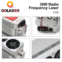 Tube laser CO2 RF QDLASER 30W DAVI 10.6/9.3/10.2um Tube laser CO2 métallique D35 pour machine de gravure et de marquage laser CO2