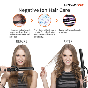 LANSAM <span class=keywords><strong>Fer</strong></span> <span class=keywords><strong>à</strong></span> friser professionnel en céramique noire Big Wave <span class=keywords><strong>Fer</strong></span> <span class=keywords><strong>à</strong></span> friser <span class=keywords><strong>pour</strong></span> salon de bricolage - Product Image 6