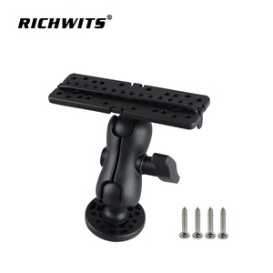 Richwits Fish Finder Mounting <b>Bracket</b> <b>Black</b> Plastic Rotating Base For Boat Marine GPS Equipment Dashboard Installation - Product Image 1