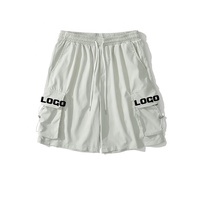 Short cargo grande taille de haute qualité avec LOGO personnalisé vierge pour hommes, bas de course à pied, de fitness et de gymnastique, ample, respirant en nylon