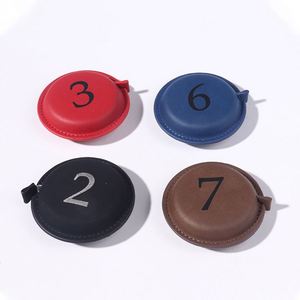 Ruban à mesurer MINI en cuir PU gravé au laser, cadeau promotionnel d'usine, vente chaude - Product Image 4