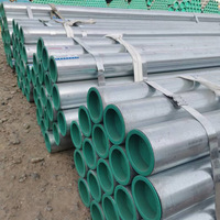 Tuyau en acier doublé de plastique, tuyau composite galvanisé doublé de PE CJ/T 136 pour l'alimentation en eau, la lutte contre l'incendie et l'eau potable