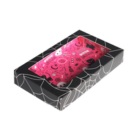 Cajas de Embalaje Rectangulares de Cartón Rosa y Negro Personalizadas con Ventana para Pasteles - ¡Gran Venta!