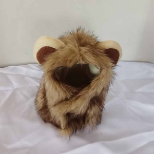 Fabrik Großhandel Hochwertige Süße Lustige Haustier Kleid Cosplay Löwe Mähne Perücke Hut für Katze Hund Halloween Haustier Zubehör - Product Image 3