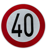 Impression sérigraphique, matériau réfléchissant de 10 ans, micro-prismatique, panneau de signalisation routière d'avertissement, réflecteur, autocollant de sécurité, panneau de signalisation routière