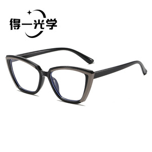 Lunettes de vue œil de chat avec monture en PC, anti-lumière bleue et anti-radiation, pour femmes, avec verres en PC - Product Image 4