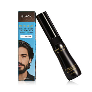 Teinture capillaire et barbe 3-en-1 pour hommes, couvrance instantanée des cheveux <span class=keywords><strong>gris</strong></span>, application au peigne, retouche sans mélange, résultats noirs naturels en 10 minutes - Product Image 1