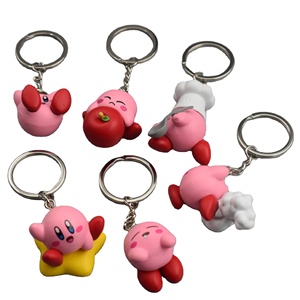 Juegos japoneses kirbies lindo dibujos animados anime muñeca 6 Zodiaco kirbys llavero colgante estudiante mochila escolar Decoración - Product Image 1