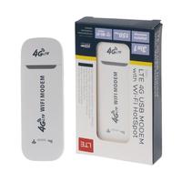Módem USB 4G LTE, Adaptador de Red con Punto de Acceso WiFi, Tarjeta SIM, Módem Dongle USB Inalámbrico 4G, Router para Win XP Vista 7