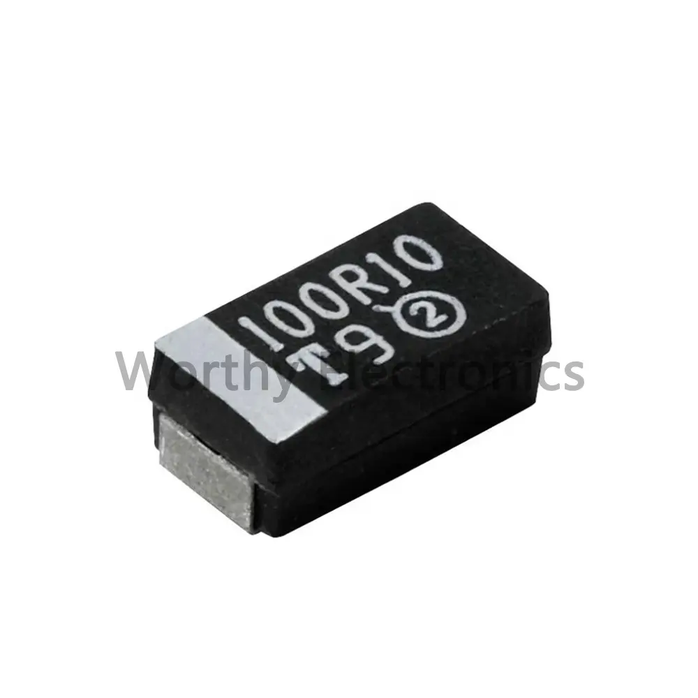 전자 부품 800 mOhms 35VDC 10uF 20% 탄탈륨 커패시터 SMD TP3D106M035C0800AS 전자 부품