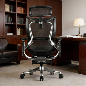 Silla de Oficina Ergonómica con Ajuste de Altura, Diseño Moderno, Reposacabezas 3D Ajustable para Uso en el Hogar, Silla Ejecutiva de Plástico - Product Image 3