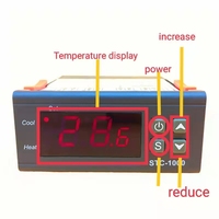 Harga Pabrik Pengontrol Suhu Digital A602 Stc1000 Termohigrometer Dukungan OEM/ODM Inkubator Telur Plastik